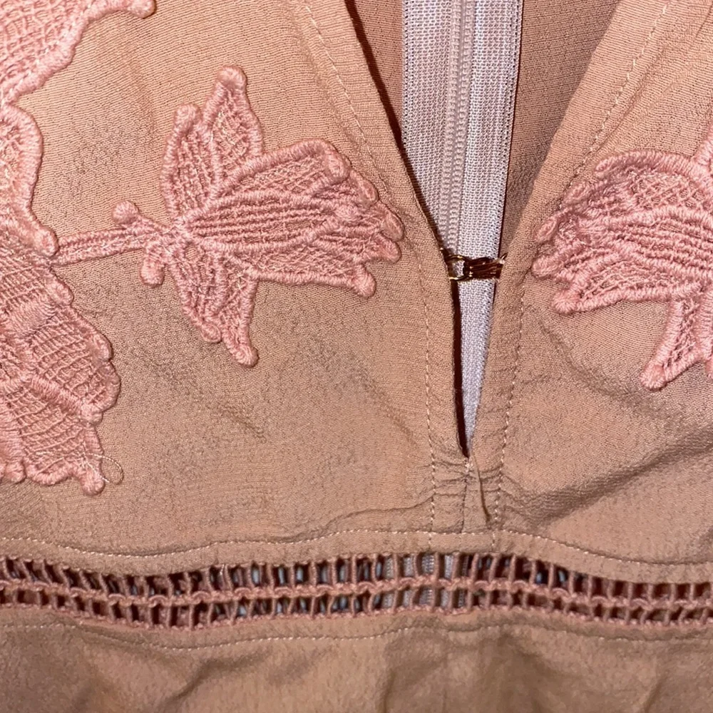 For Love And Lemons Pink Lace Romper - Picture 7 of 10